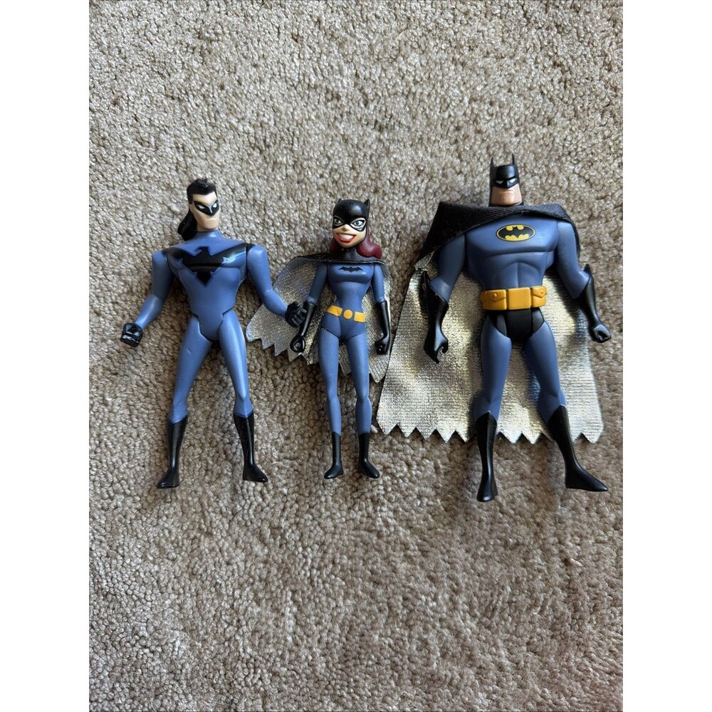 Batman Batgirl Nightwing Action Figures Attack of the Penguin Mattel 2003